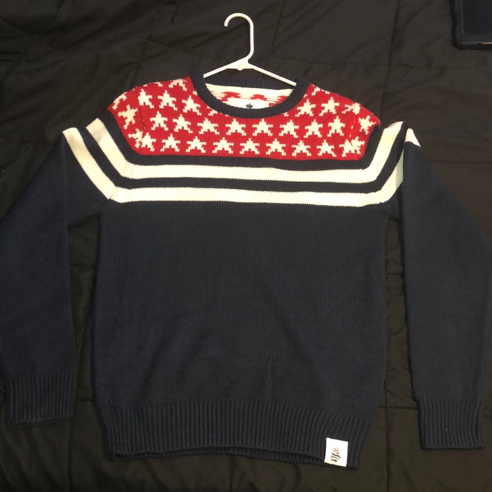 MENS SZ MEDIUM KNIT CREWNECK SWEATER